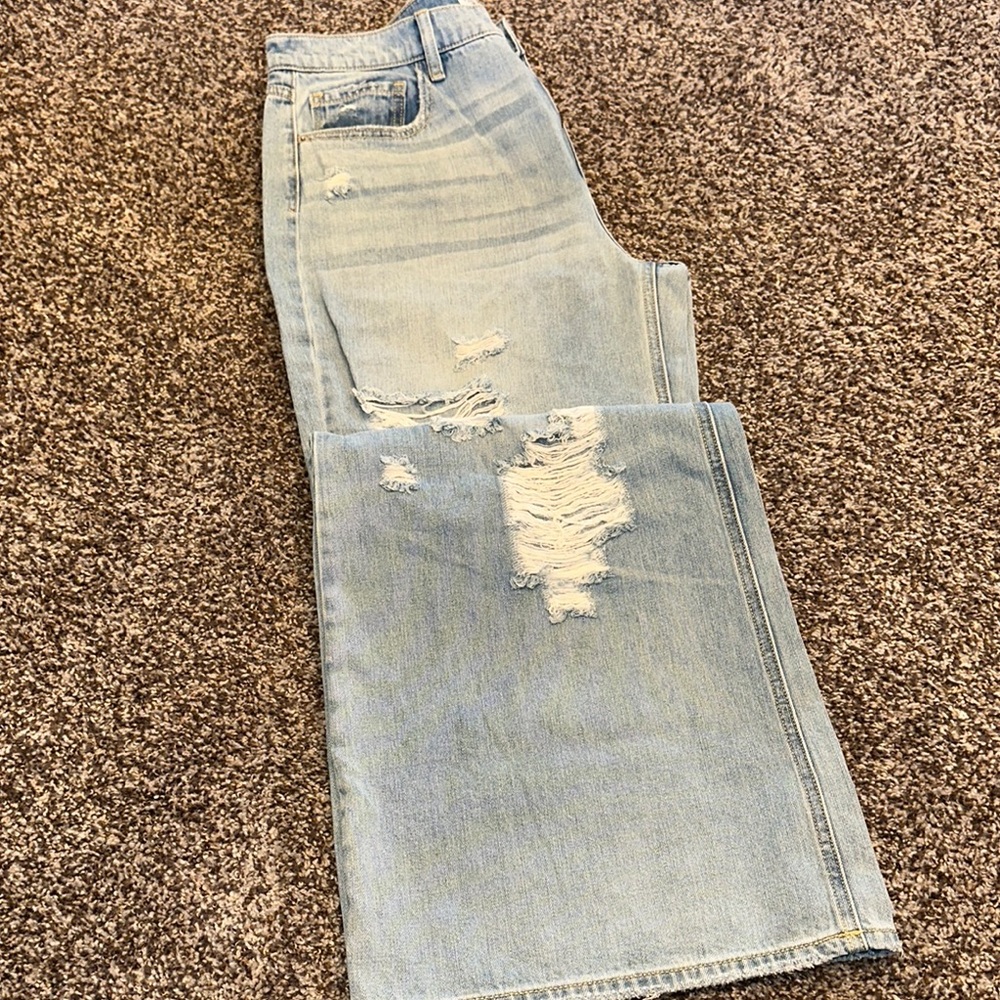 Light Blue Distressed Jeans